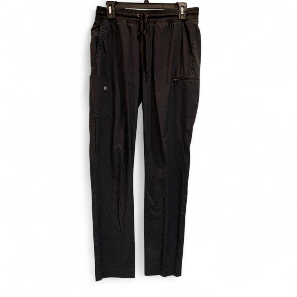 Scrub Joy Black Scrub Pants Size M Medical Workwear Adjustable Waist Pockets‎